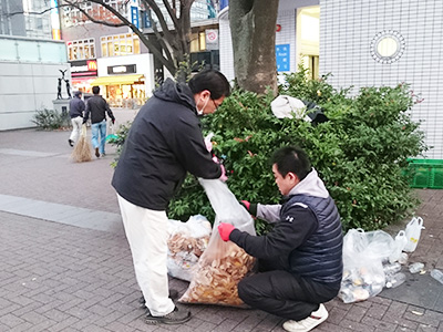 新横浜駅周辺掃除